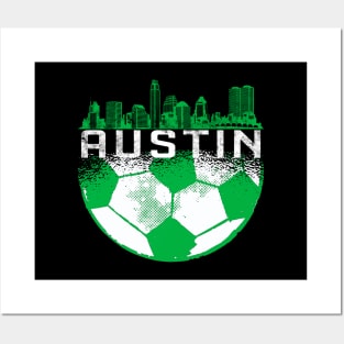 Austin soccer football jersey Posters and Art